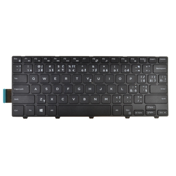Dell Latitude 3450 tastatură pentru notebook-ul CZ/SK Culoarea negru , Fără iluminare din spate
