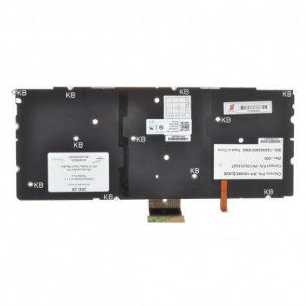Dell XPS 14z-L412X tastatură pentru notebook, fără ramă, argintiu CZ/SK, cu iluminare din spate