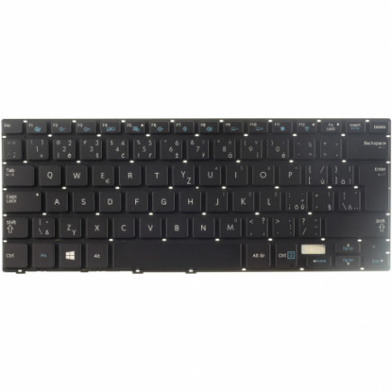 Samsung 740U3E tastatură pentru notebook, fără ramă, negru CZ/SK, cu iluminare din spate