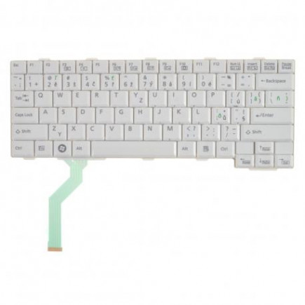 Fujitsu Siemens LIFEBOOK p701 tastatură pentru notebook-ul CZ/SK culoarea Alb, fără lumină de fundal