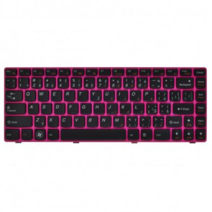 Lenovo V470C tastatură pentru notebook-ul, cu cadru, roz CZ/SK, fără retroiluminare