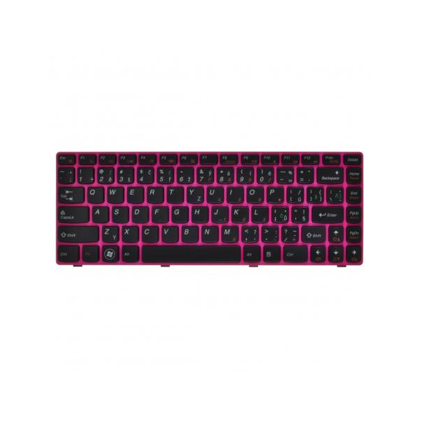 Lenovo V470C tastatură pentru notebook-ul, cu cadru, roz CZ/SK, fără retroiluminare