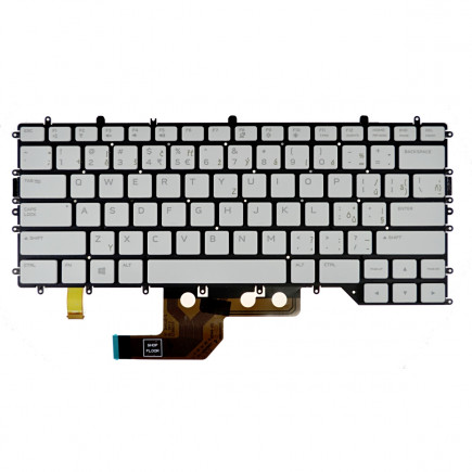 Dell AlienWare M15 R4 tastatură pentru notebook, fără ramă, alb CZ/SK, cu iluminare din spate