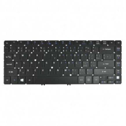 Acer Aspire V5-431 tastatură pentru notebook, fără ramă, negru CZ/SK, cu iluminare din spate