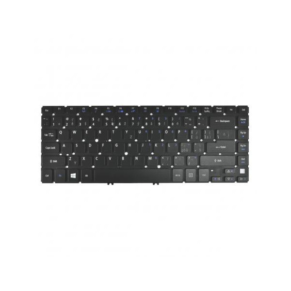 Acer Aspire V5-431 tastatură pentru notebook, fără ramă, negru CZ/SK, cu iluminare din spate
