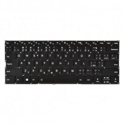 Lenovo IdeaPad 530-14IKB tastatură pentru notebook, fără ramă, negru CZ/SK, cu iluminare din spate