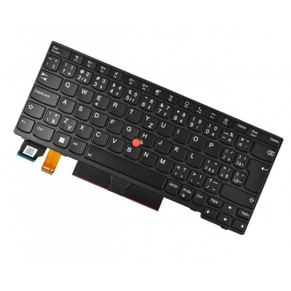Lenovo ThinkPad L13 YOGA GEN 2 tastatură pentru notebook-ul CZ/SK culoarea negru, cu cadru, iluminat din spate