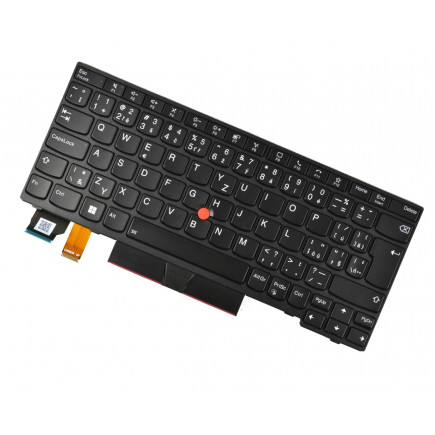 Lenovo ThinkPad X13 Gen 1 tastatură pentru notebook-ul CZ/SK culoarea negru, cu cadru, iluminat din spate