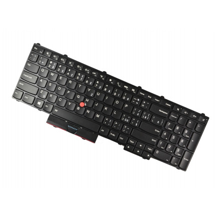 Lenovo ThinkPad P50 tastatură pentru notebook-ul CZ/SK culoarea Negru, retroiluminat, Trackpoint