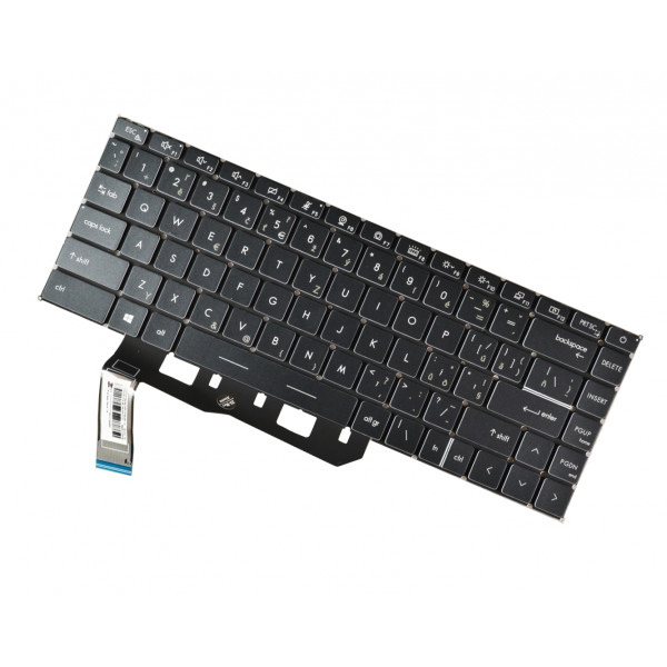 MSI CREATOR Z16 A11UET tastatură pentru notebook, fără ramă, negru CZ/SK, cu iluminare din spate