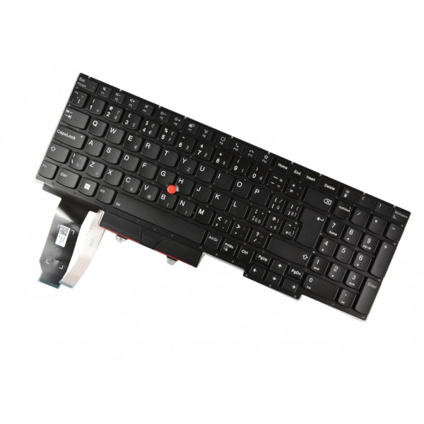 Lenovo ThinkPad E15 Gen 4 tastatură pentru notebook, fără ramă, negru CZ/SK, cu iluminare din spate