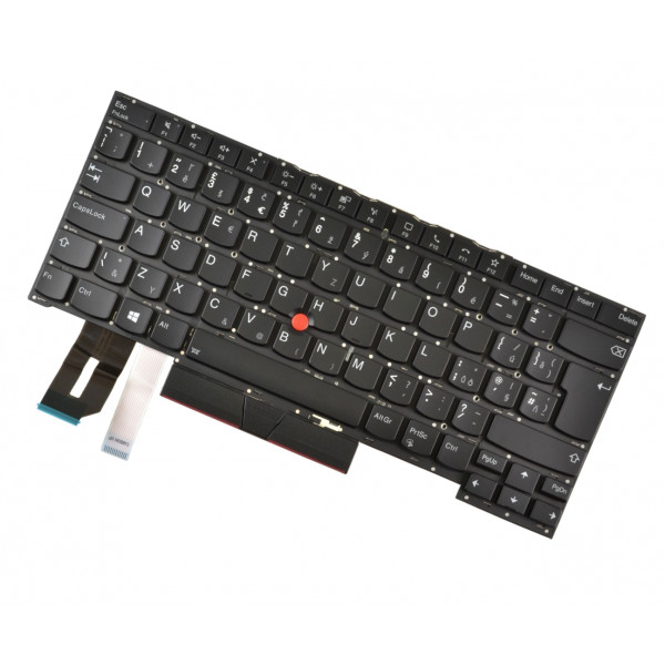 Lenovo ThinkPad T14S tastatură pentru notebook, fără ramă, negru CZ/SK, cu iluminare din spate