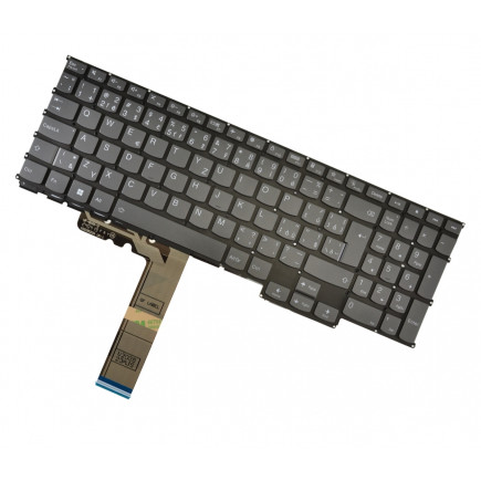 Lenovo IdeaPad 5 Pro-16IHU6 tastatură pentru notebook, fără ramă, negru CZ/SK, cu iluminare din spate