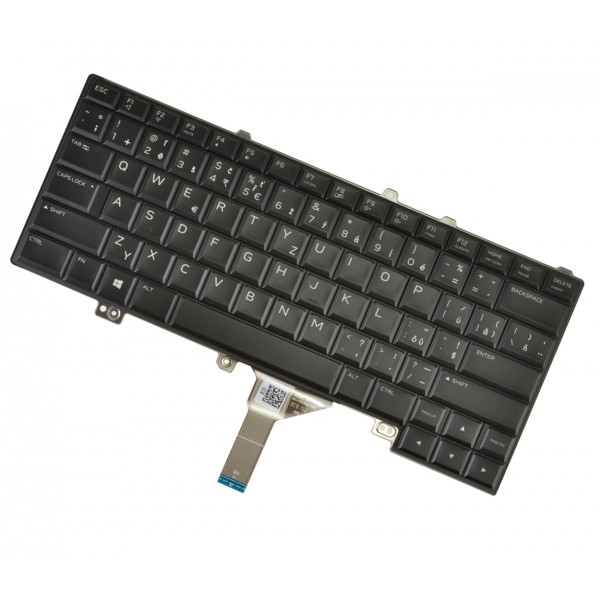 Dell AlienWare 15 R3 tastatură pentru notebook-ul CZ/SK culoarea Negru / Alb / Argintiu