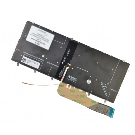 Dell XPS 13 9305 tastatură pentru notebook, fără ramă, negru CZ/SK, cu iluminare din spate