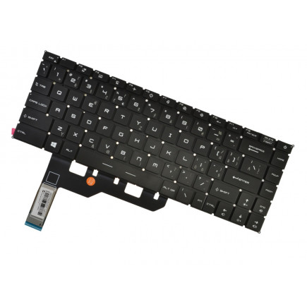 MSI Creator Z16 A11UET tastatură pentru notebook, fără ramă, negru CZ/SK, cu iluminare din spate