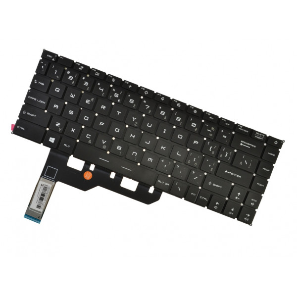 MSI Creator Z16 A11UET tastatură pentru notebook, fără ramă, negru CZ/SK, cu iluminare din spate