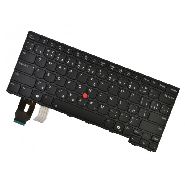 Lenovo ThinkPad L14 Gen 5 tastatură pentru notebook-ul CZ/SK culoarea Negru, iluminat din spate, cu cadru