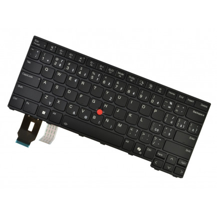 Lenovo ThinkPad L14 Gen 6 tastatură pentru notebook-ul CZ/SK culoarea Negru, iluminat din spate, cu cadru