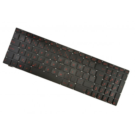 Asus N551JW/VW tastatură pentru notebook, fără ramă, negru CZ/SK, cu iluminare din spate
