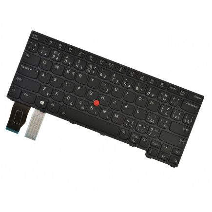 Lenovo ThinkPad L13 YOGA GEN 4 tastatură pentru notebook-ul CZ/SK culoarea negru, cu cadru, iluminat din spate