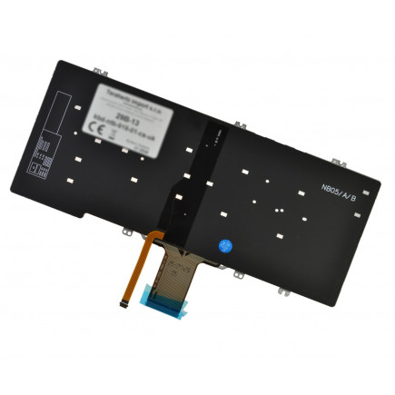 Dell Latitude 12 5289 tastatură pentru notebook, fără ramă, negru CZ/SK, cu iluminare din spate