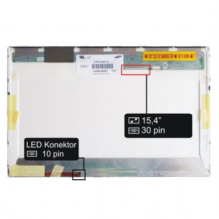 Display-ul notebook-ului LTN154AT13-70115,4“ 30pin WXGA LED - Lucios
